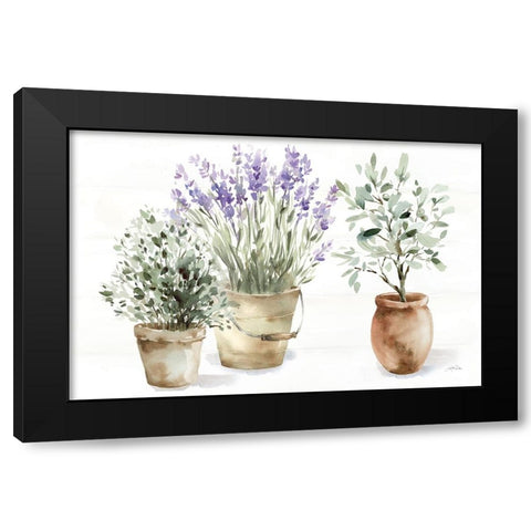 Farmhouse Still Life Black Modern Wood Framed Art Print by Pete, Katrina