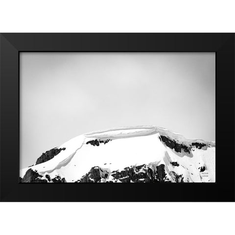 Avalanche View Black Modern Wood Framed Art Print by Larson, Nathan
