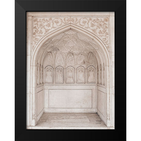 Set Aside Black Modern Wood Framed Art Print by Larson, Nathan