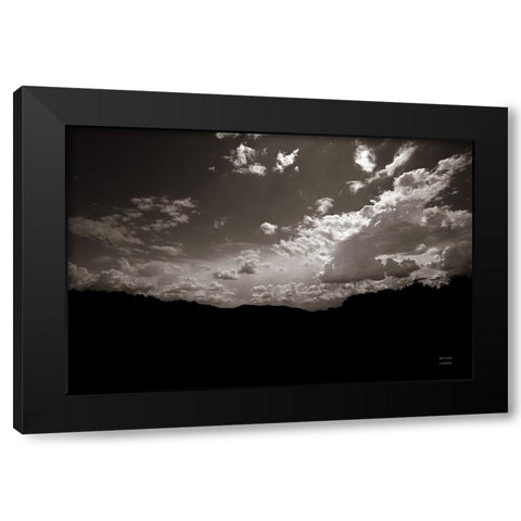 From Below Black Modern Wood Framed Art Print by Larson, Nathan