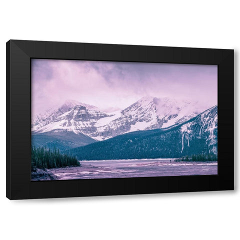 Mood Storms Black Modern Wood Framed Art Print with Double Matting by Larson, Nathan