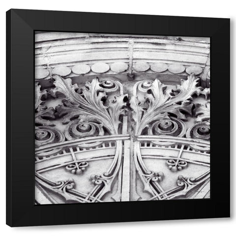 Architectural Design II Black Modern Wood Framed Art Print with Double Matting by Van Swearingen, Debra