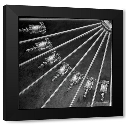 Architectural Design III Black Modern Wood Framed Art Print with Double Matting by Van Swearingen, Debra