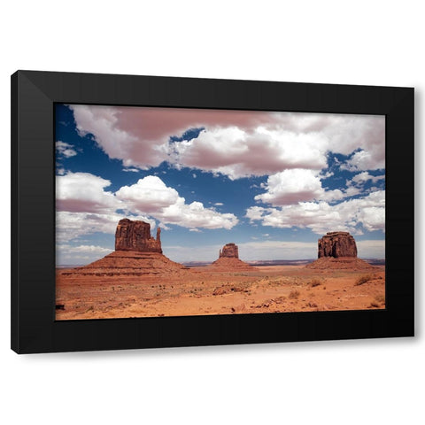 Monument Valley III Black Modern Wood Framed Art Print by Van Swearingen, Debra