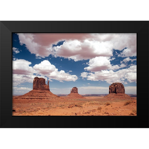 Monument Valley III Black Modern Wood Framed Art Print by Van Swearingen, Debra