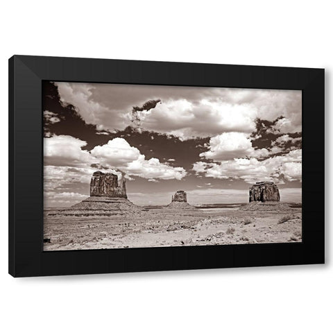 Monument Valley III Sepia Black Modern Wood Framed Art Print by Van Swearingen, Debra