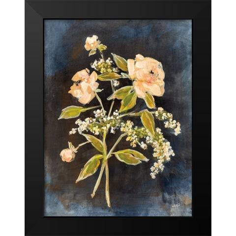 Fleeting Blooms I Black Modern Wood Framed Art Print by Purinton, Julia