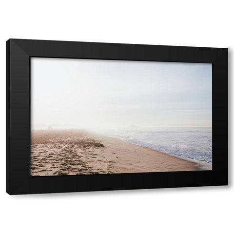 Santa Monica Beach II Black Modern Wood Framed Art Print with Double Matting by Marshall, Laura