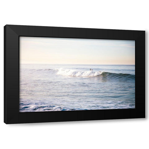 Santa Monica Beach IV Black Modern Wood Framed Art Print by Marshall, Laura