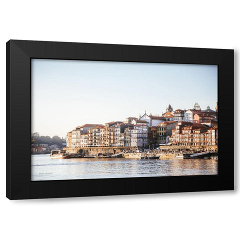 Porto I Black Modern Wood Framed Art Print with Double Matting by Marshall, Laura