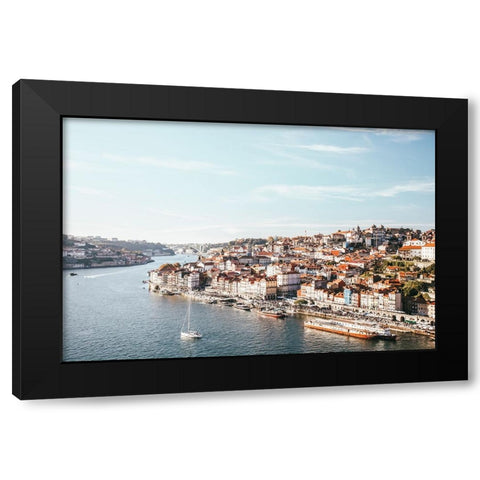 Porto II Black Modern Wood Framed Art Print with Double Matting by Marshall, Laura