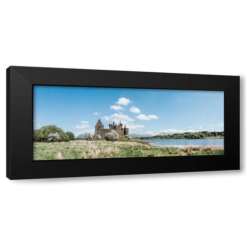 Kilchurn Castle Black Modern Wood Framed Art Print by Marshall, Laura