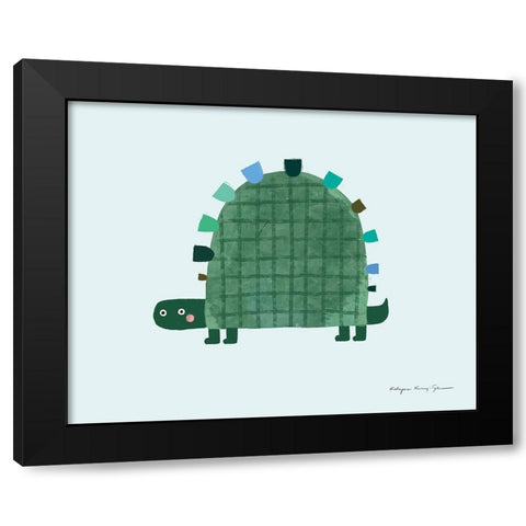 Turtle Black Modern Wood Framed Art Print with Double Matting by Kucwaj-Tybur, Kasia