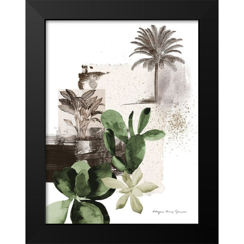 Botanicum Black Modern Wood Framed Art Print by Kucwaj-Tybur, Kasia