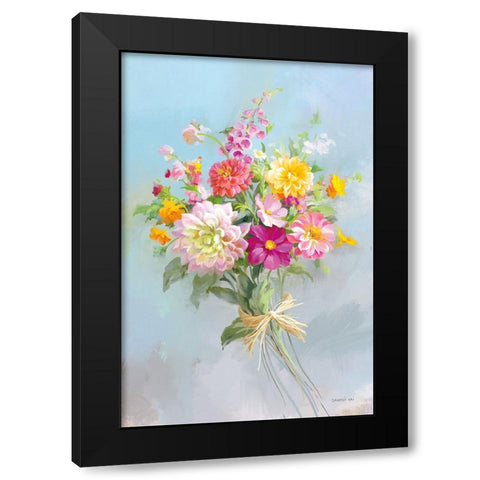 Country Bouquet I v2 Black Modern Wood Framed Art Print by Nai, Danhui