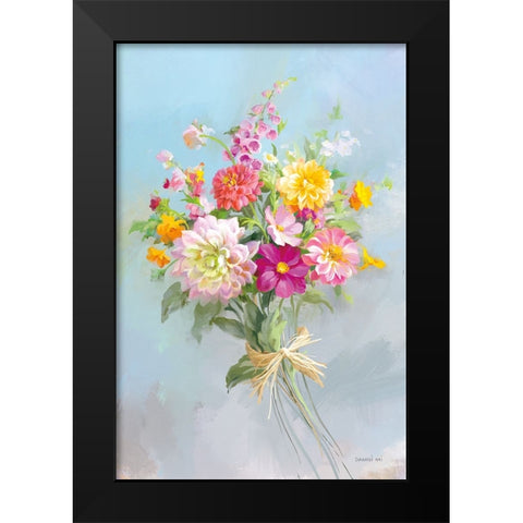 Country Bouquet I v2 Black Modern Wood Framed Art Print by Nai, Danhui