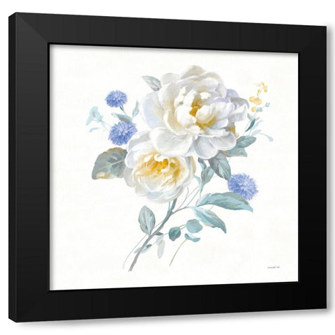 Spring Morning II Black Modern Wood Framed Art Print by Nai, Danhui