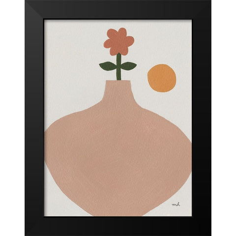 Flora I Black Modern Wood Framed Art Print by Hershey, Moira