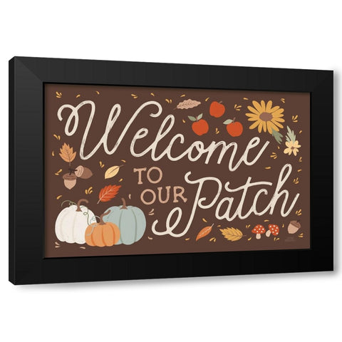 Harvest Wishes I Black Modern Wood Framed Art Print with Double Matting by Marshall, Laura