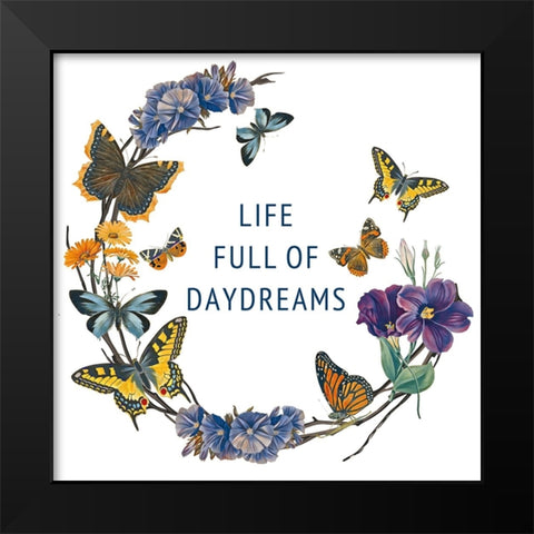 Butterfly Garden I Black Modern Wood Framed Art Print by Portfolio, Wild Apple