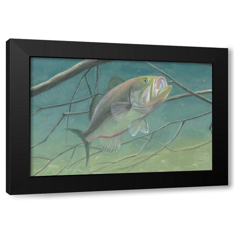 Fresh Catch II Black Modern Wood Framed Art Print with Double Matting by Wiens, James