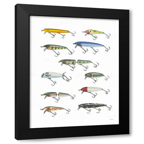 Fresh Catch IV Black Modern Wood Framed Art Print with Double Matting by Wiens, James