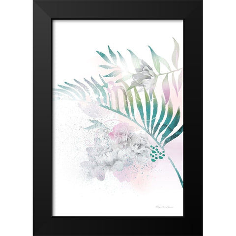 Tropical Floral I Black Modern Wood Framed Art Print by Kucwaj-Tybur, Kasia