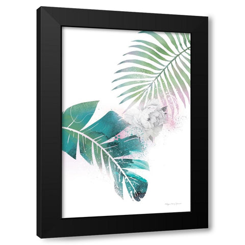 Tropical Floral II Black Modern Wood Framed Art Print by Kucwaj-Tybur, Kasia