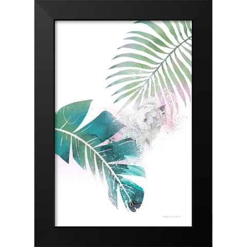 Tropical Floral II Black Modern Wood Framed Art Print by Kucwaj-Tybur, Kasia