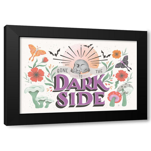 Dark Side I Black Modern Wood Framed Art Print with Double Matting by Graham, Gia