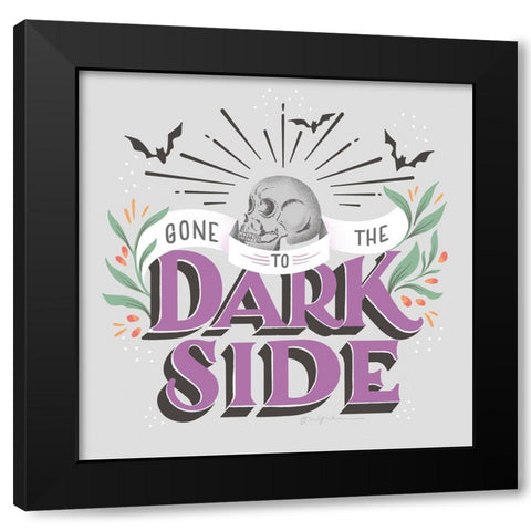 Dark Side II Black Modern Wood Framed Art Print with Double Matting by Graham, Gia