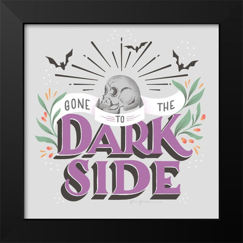 Dark Side II Black Modern Wood Framed Art Print by Graham, Gia