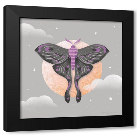 Dark Side III Black Modern Wood Framed Art Print by Graham, Gia