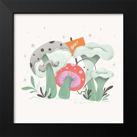 Dark Side IV Black Modern Wood Framed Art Print by Graham, Gia