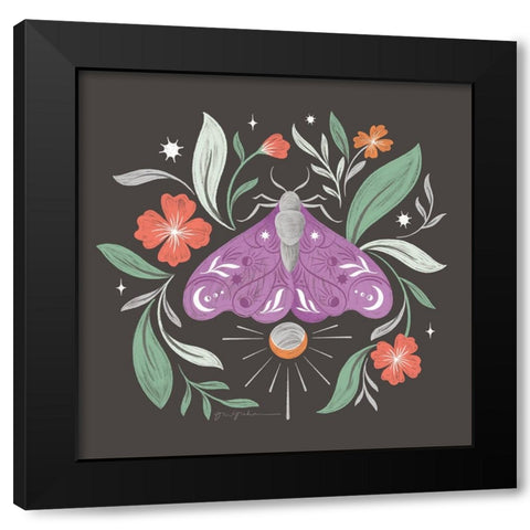Dark Side V Black Modern Wood Framed Art Print by Graham, Gia