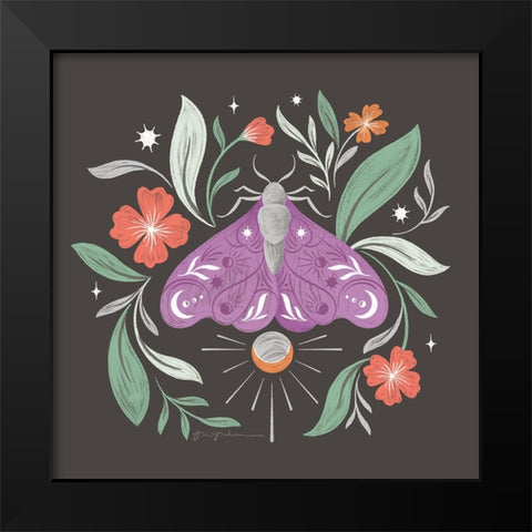 Dark Side V Black Modern Wood Framed Art Print by Graham, Gia