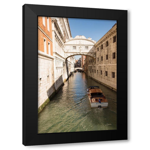 Bridge of Sighs Black Modern Wood Framed Art Print by Aledanda