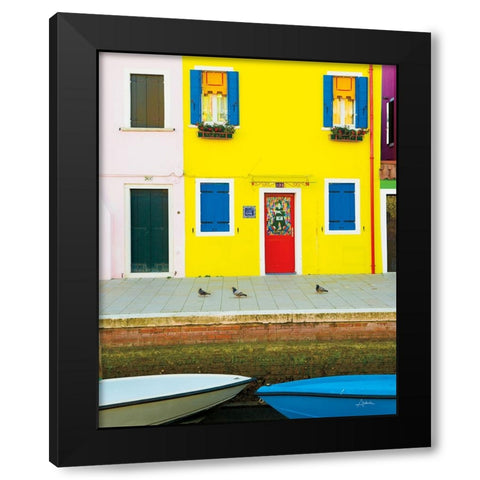 Venice Architecture III Black Modern Wood Framed Art Print by Aledanda