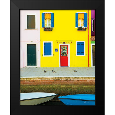 Venice Architecture III Black Modern Wood Framed Art Print by Aledanda