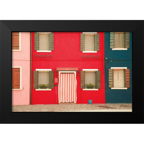 Venice Architecture V Black Modern Wood Framed Art Print by Aledanda