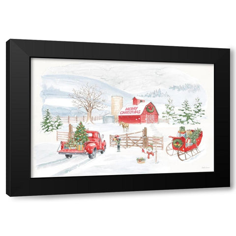 Home For The Holidays I Black Modern Wood Framed Art Print with Double Matting by Grove, Beth