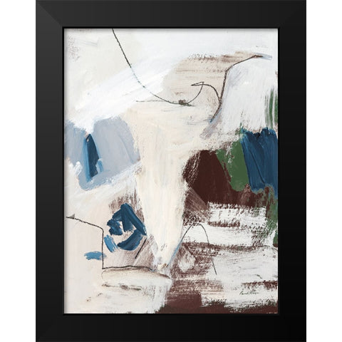 Dark Abstract II Black Modern Wood Framed Art Print by Munger, Pamela