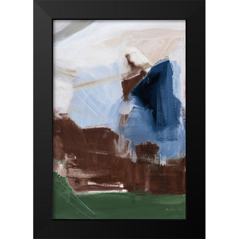 Riverbank Dark Crop Black Modern Wood Framed Art Print by Munger, Pamela