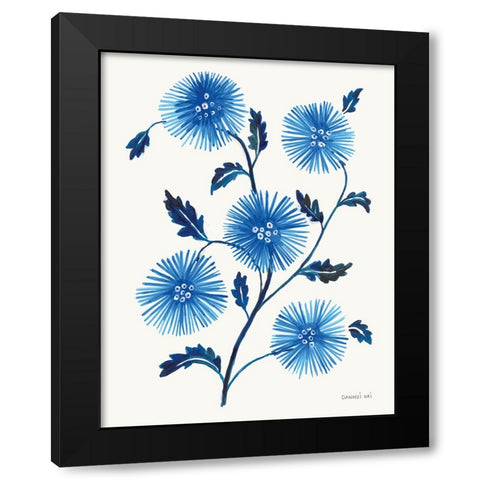 Borrowed and Blue I Black Modern Wood Framed Art Print by Nai, Danhui