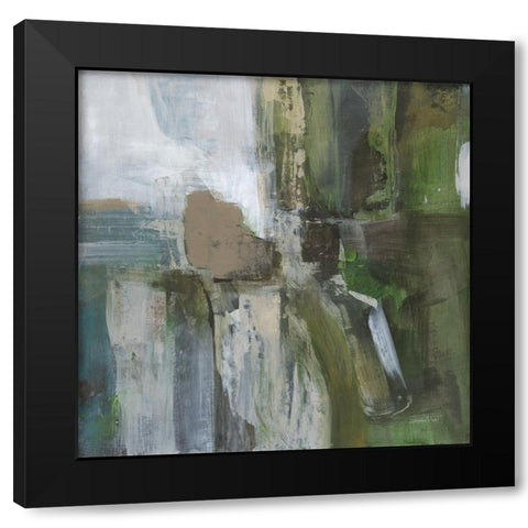 Forest Feel I Black Modern Wood Framed Art Print by Nai, Danhui