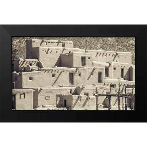 Summer Shadows Black Modern Wood Framed Art Print by Larson, Nathan