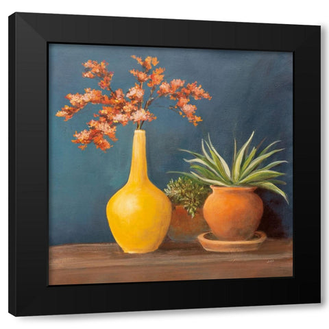 Richness of Life II Deep Blue Black Modern Wood Framed Art Print by Purinton, Julia