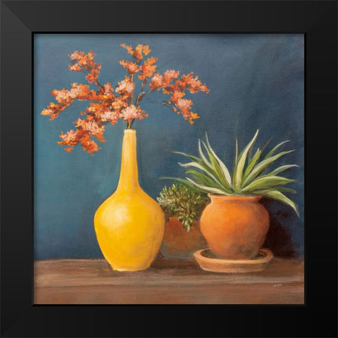 Richness of Life II Deep Blue Black Modern Wood Framed Art Print by Purinton, Julia