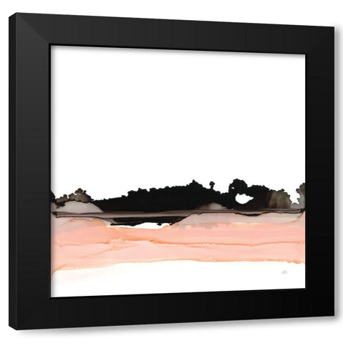 Salmonscape I Black Modern Wood Framed Art Print by Paschke, Chris