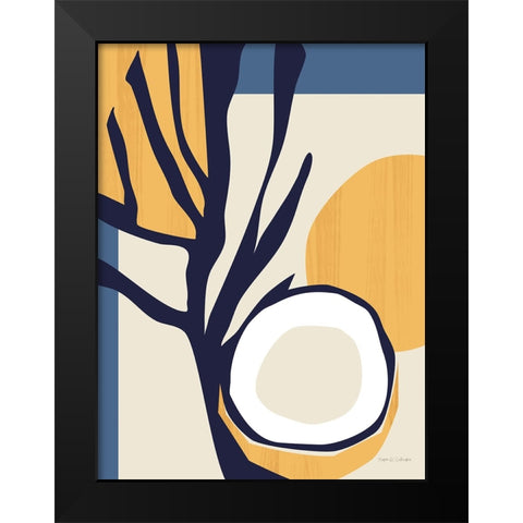 Coconut Tropicale v2 Black Modern Wood Framed Art Print by Gallagher, Megan